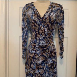 Cache Snake Print Dress